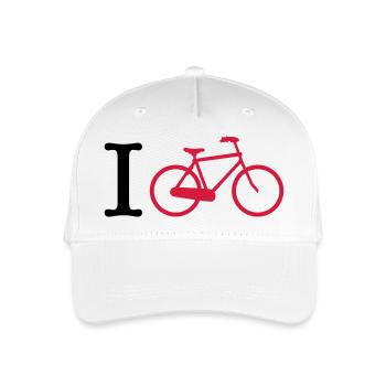 Radfahren - Kinder Bio Basecap - Weiß - Vorne