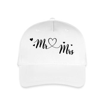 Mr & MRS à personnaliser - Casquette de baseball bio Enfant - blanc - Devant