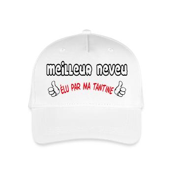 Best Nephew - Organic Kids’ Baseball Cap - white - Front