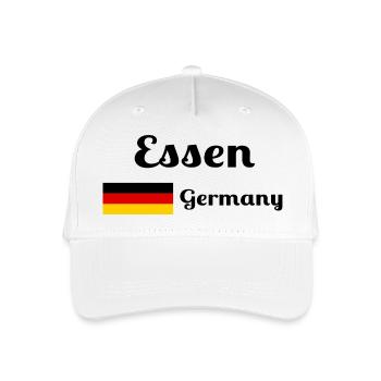 Essen, Deutschland - Stylische Drucke - Kinder Bio Basecap - Weiß - Vorne