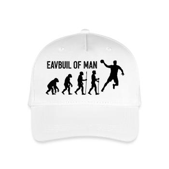 Evolution of Man Leap - Organic Kids’ Baseball Cap - white - Front