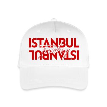 Modern Istanbul Turkey Mirrored Typography Art - Organic Kids’ Baseball Cap - white - Front