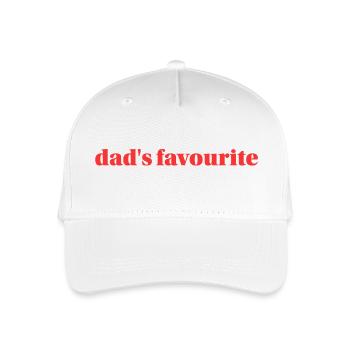 Papas Liebling - Kinder Bio Basecap - Weiß - Vorne