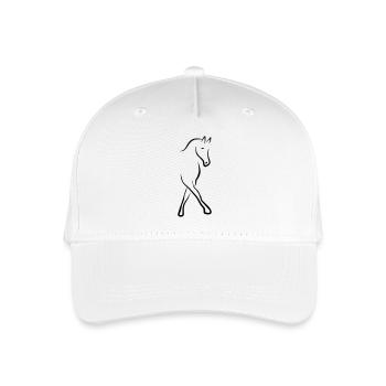 2541614 13004536 dressage horse - Organic Kids’ Baseball Cap - white - Front