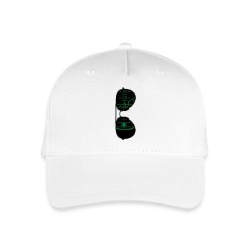 Pilotenbrille - Kinder Bio Basecap - Weiß - Vorne