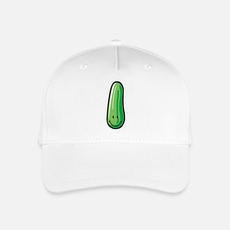 Smiley Cucumber - Kinder Bio Basecap - Weiß