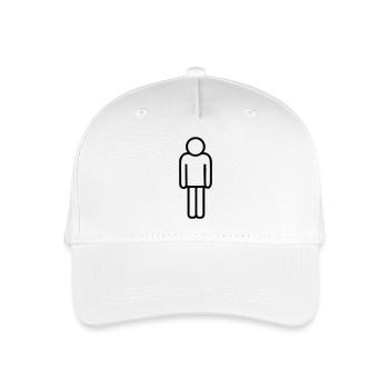 Logo man - Organic Kids’ Baseball Cap - white - Front