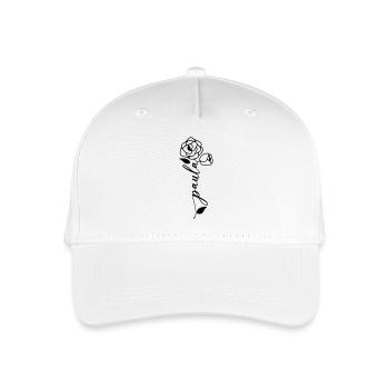 Paula Surname First Name Name Flower - Organic Kids’ Baseball Cap - white - Front
