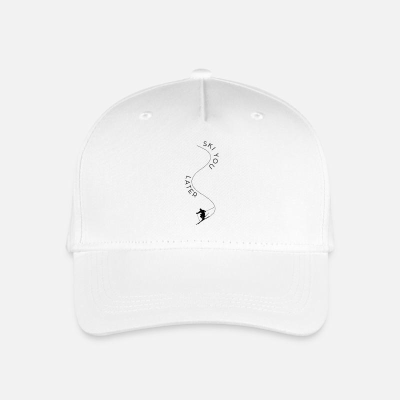 Ski you later - Kinder Bio Basecap - Weiß