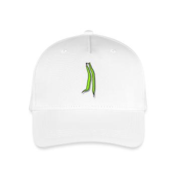 Stangenbohnen mit Schatten - Kinder Bio Basecap - Weiß - Vorne