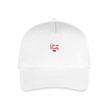 cats are family - Organic Kids’ Baseball Cap - white - Front