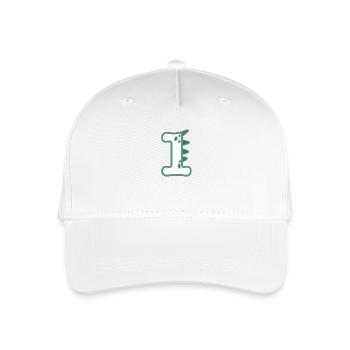 Zahl 1 - Kinder Bio Basecap - Weiß - Vorne