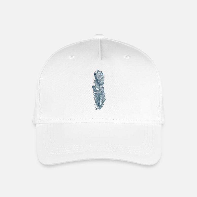 Feder - Kinder Bio Basecap - Weiß