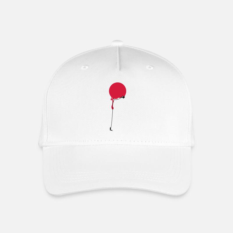 Rot Punkt Klettern - Kinder Bio Basecap - Weiß