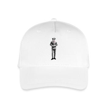 Geschäftsmann Affe in Anzug Streetart Stil - Kinder Bio Basecap - Weiß - Vorne