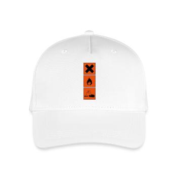 danger symbols - Organic Kids’ Baseball Cap - white - Front