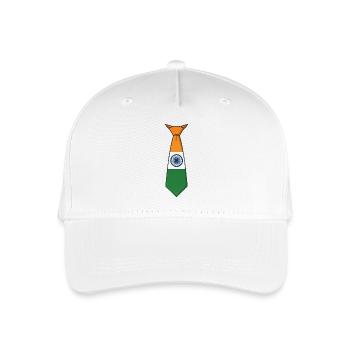 Cravate de l’Inde – Drapeau - Casquette de baseball bio Enfant - blanc - Devant