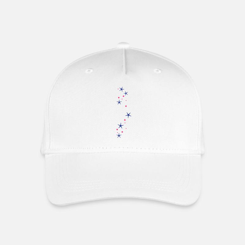 Sternchen Glitzer - Kinder Bio Basecap - Weiß