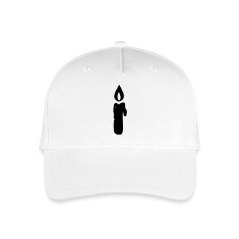 Candle - Organic Kids’ Baseball Cap - white - Front