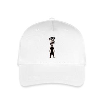 GEBOREN, UM ZU GEWINNEN - Kinder Bio Basecap - Weiß - Vorne