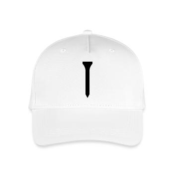 Golf Tee - Kinder Bio Basecap - Weiß - Vorne