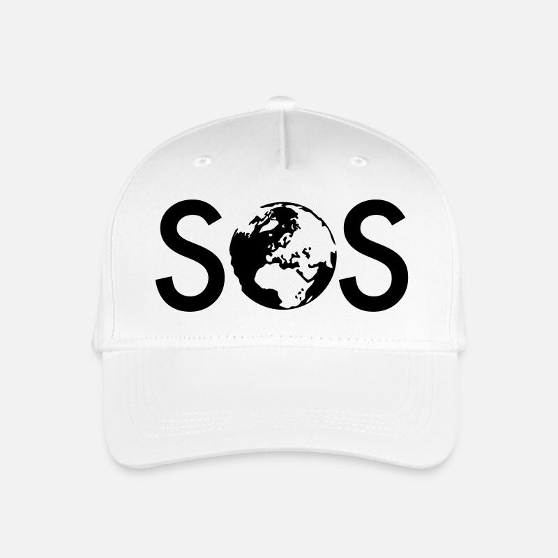 SOS - Casquette de baseball bio Enfant - blanc