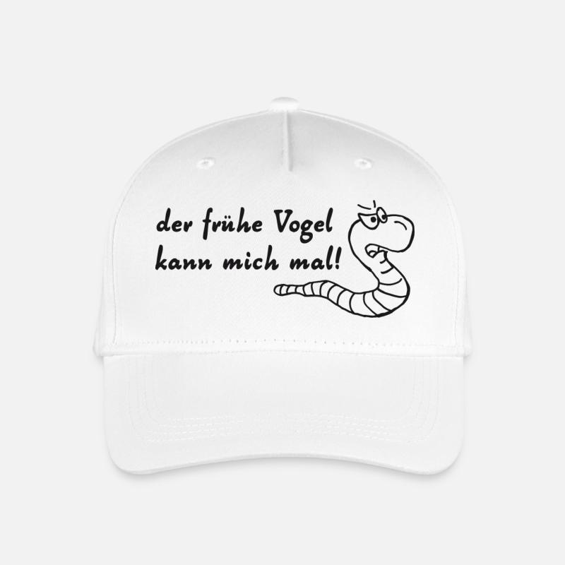 der frühe vogel - Kinder Bio Basecap - Weiß