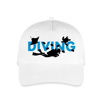 diving - Organic Kids’ Baseball Cap - white - Front