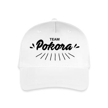 Team Pokora - Organic Kids’ Baseball Cap - white - Front