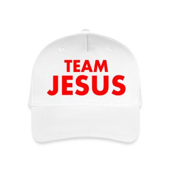 Team jesus - Organic Kids’ Baseball Cap - white - Front