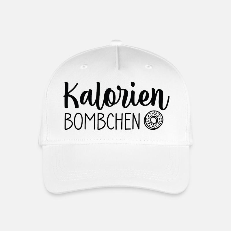 Kalorien Bömbchen 🍩💣 - Kinder Bio Basecap - Weiß