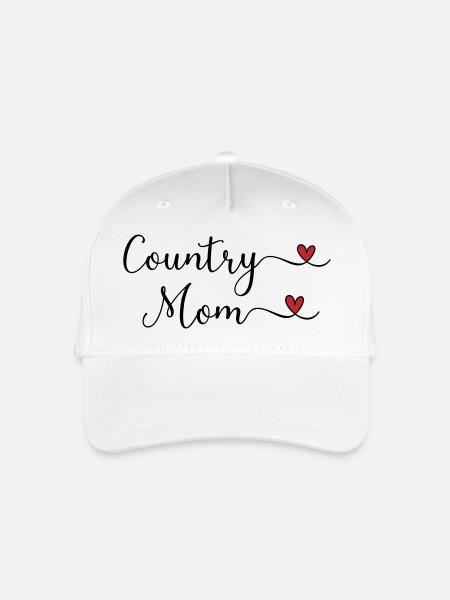 Country Mom - Organic Kids’ Baseball Cap - white