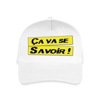 Ca va se savoir - Casquette de baseball bio Enfant - blanc - Devant