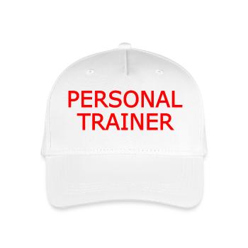 Personal trainer - Kinder Bio Basecap - Weiß - Vorne