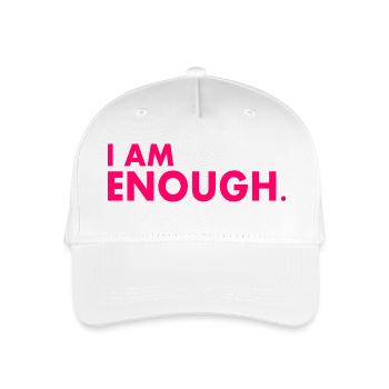 I am enough - Organic Kids’ Baseball Cap - white - Front