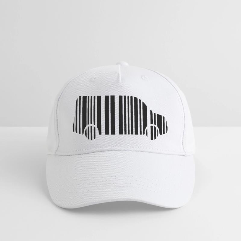 camper van strichcode Kinder Bio Basecap