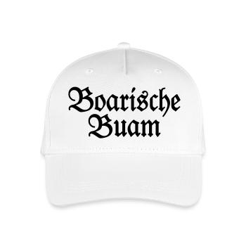 Boarische Buam - Die Jungs aus Bayern - Kinder Bio Basecap - Weiß - Vorne