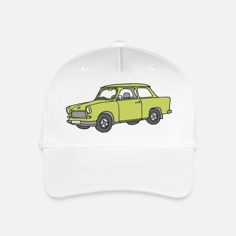 Trabi, Trabant (baligrün) - Kinder Bio Basecap - Weiß