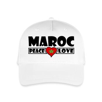 Morocco - Organic Kids’ Baseball Cap - white - Front