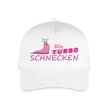 Muddy run shirt mud Matsch Laufshirt Team Schnecke - Kinder Bio Basecap - Weiß - Vorne