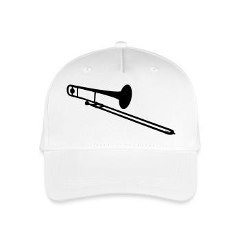 Instrument à vent de trombone - Casquette de baseball bio Enfant - blanc - Devant