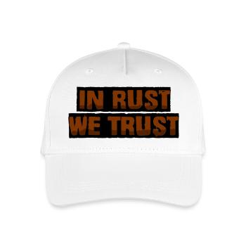 In rust we trust - Organic Kids’ Baseball Cap - white - Front