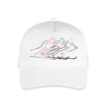 Ski Ski Winter Sports Colorful - Organic Kids’ Baseball Cap - white - Front