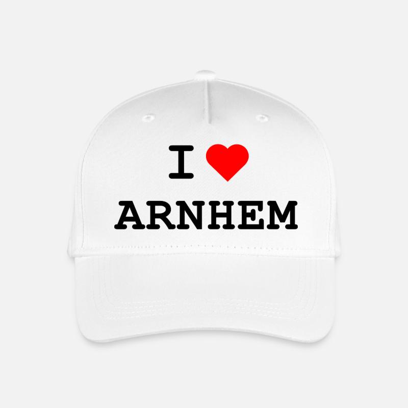 I love Arnhem - Ich liebe Arnhem - Kinder Bio Basecap - Weiß