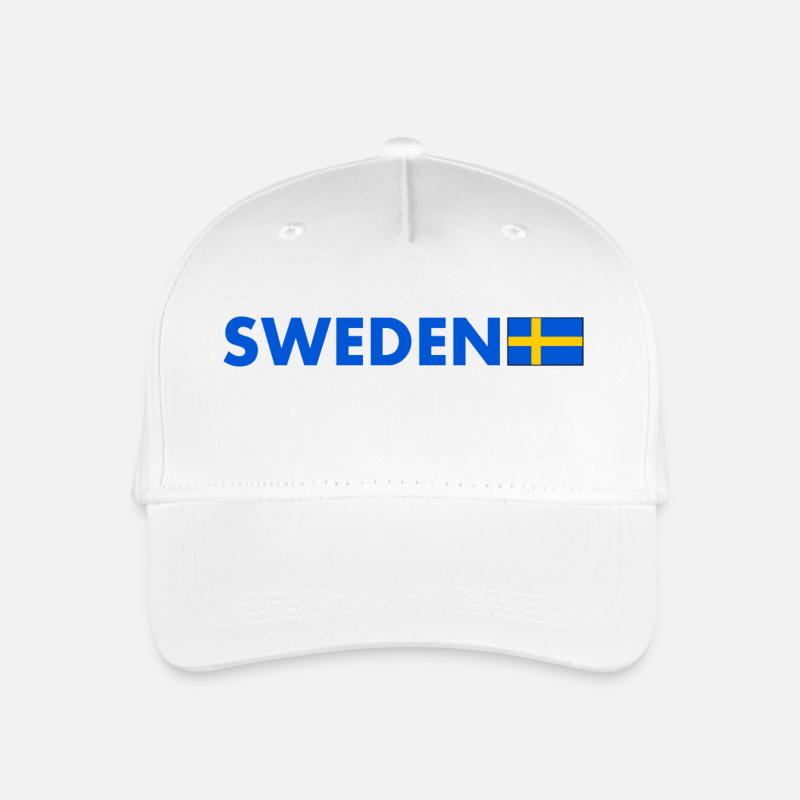 Schweden - Kinder Bio Basecap - Weiß
