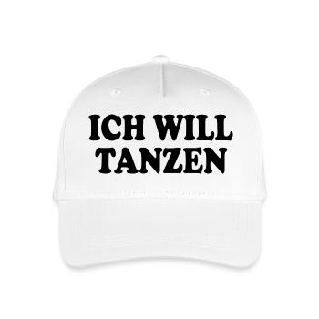 Ich will tanzen - Kinder Bio Basecap - Weiß - Vorne