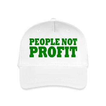 People not profit - Kinder Bio Basecap - Weiß - Vorne
