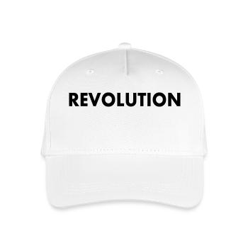 Revolution - Organic Kids’ Baseball Cap - white - Front