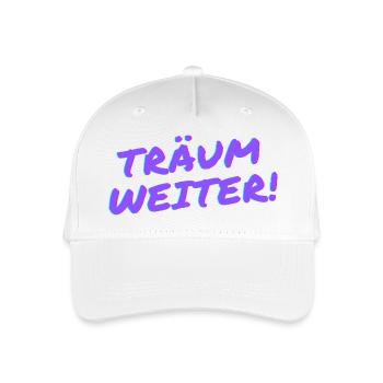 Träum weiter! - Kinder Bio Basecap - Weiß - Vorne