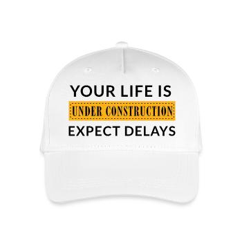 En construction - Casquette de baseball bio Enfant - blanc - Devant